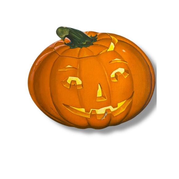 Lot of 6 Vintage Diecut Halloween Decorations Black Cat Witch Skull 7" - Picture 5 of 8